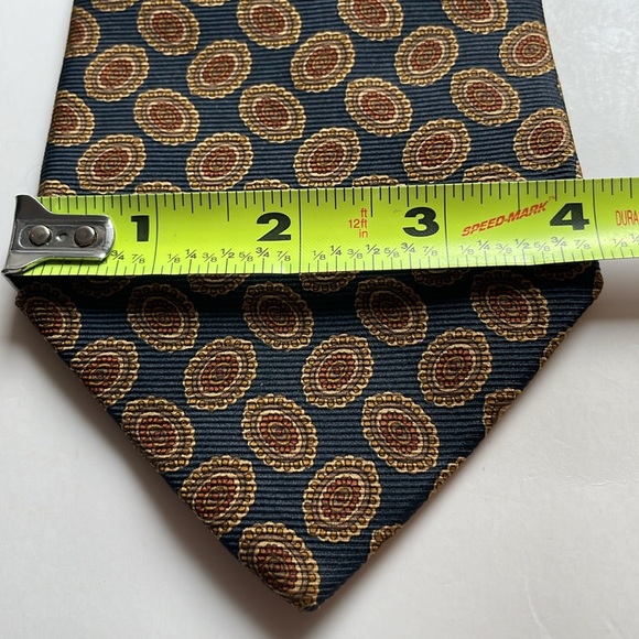 Brooks Brothers Makers 100% silk repp made in USA necktie 58” X 4” Italy printed - Picture 3 of 9